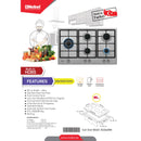 NOBEL Built-in - Hobs Stainless Steel 90cm 5 Gas Burners NBH9501SSH