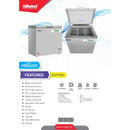 Nobel Single Door Freezer Silver 150 Litre Gas R600A  Lock And Key NCF171RH