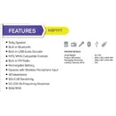 NOBEL Trolley Bluetooth Speaker Black 80W RMS NSP111T