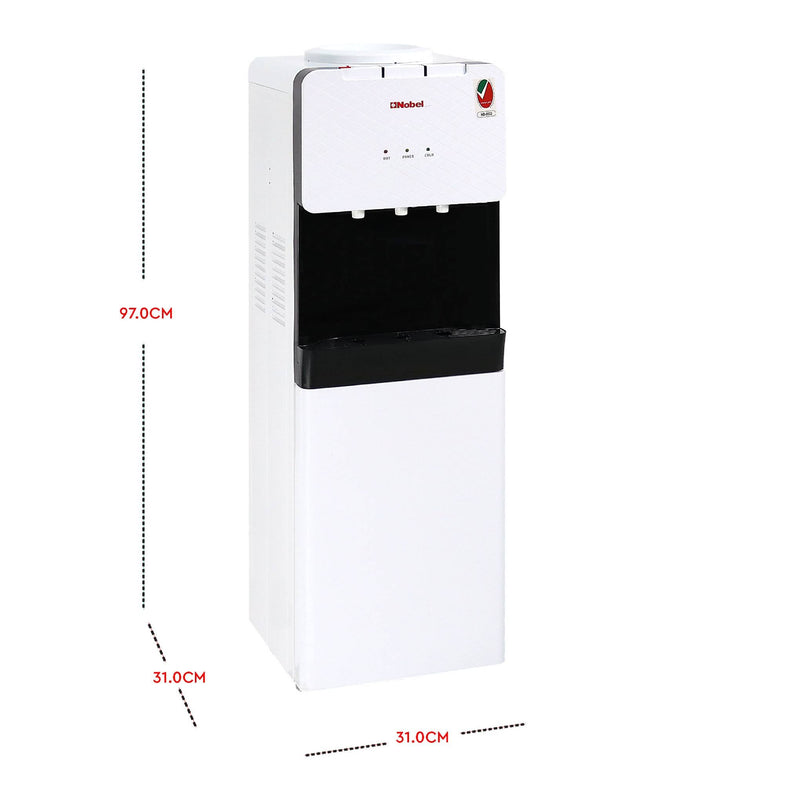 Nobel Water Dispenser White Cabinet Hot & Normal NWD2300